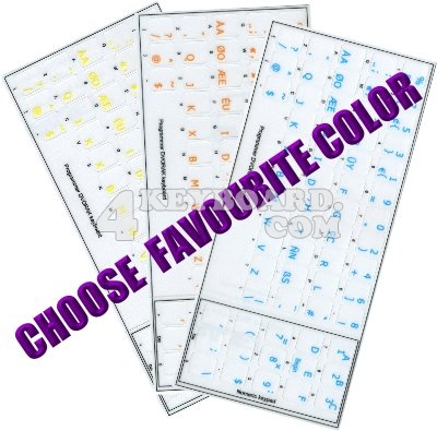 Click to enlarge Programmer Dvorak keyboard stickers