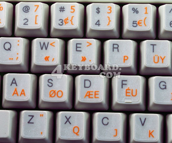 Programmer Dvorak keyboard stickers