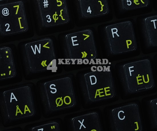 Programmer Dvorak keyboard stickers