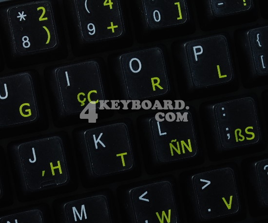 Programmer Dvorak keyboard stickers