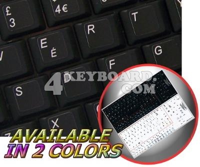 English UK Netbook keyboard stickers