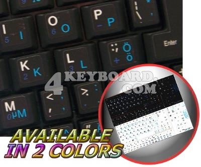 Swedish Finnish - English Netbook keyboard stickers