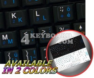 Swiss - English Netbook keyboard stickers