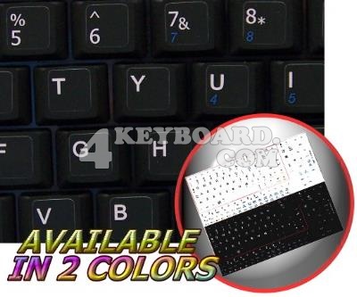 English US Netbook keyboard stickers