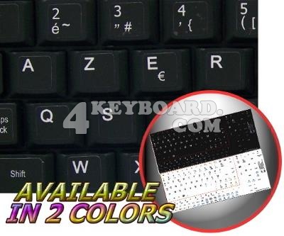 French AZERTY Netbook keyboard stickers