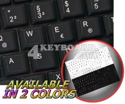 German Netbook keyboard stickers German Netbook keyboard stickers