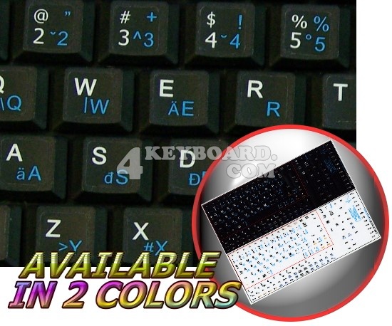 English-Hungarian Netbook keyboard stickers