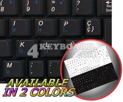 Spanish Netbook keyboard stickers