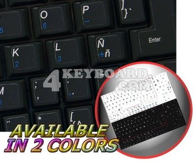 Spanish Latin American Netbook keyboard stickers