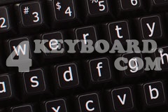 English LARGE LETTERING Keyboard Stickers (Lower case)