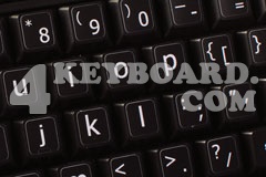 English LARGE LETTERING Keyboard Stickers (Lower case)