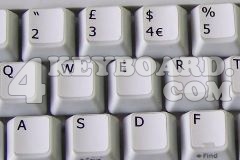 English UK non-transparent keyboard sticker