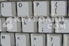 English UK non-transparent keyboard sticker
