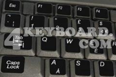 English UK keyboard non-transparent sticker with additional key