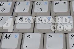 English UK keyboard non-transparent sticker with additional key