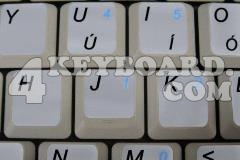 English UK keyboard non-transparent sticker with additional key
