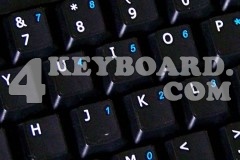 English US keyboard non-transparent sticker with additional key