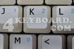 English US keyboard non-transparent sticker with additional key