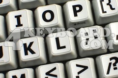 English LARGE LETTERING Keyboard Stickers (Upper case)