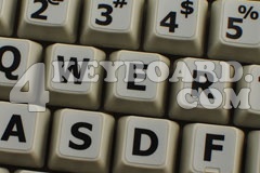 English LARGE LETTERING Keyboard Stickers (Upper case)