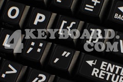 English LARGE LETTERING Keyboard Stickers (Upper case)