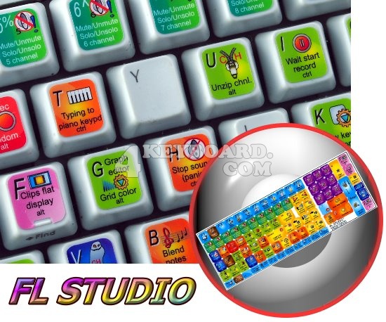 FL Studio keyboard sticker