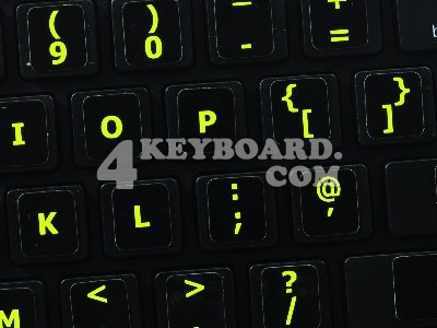 English UK Glowing sticker