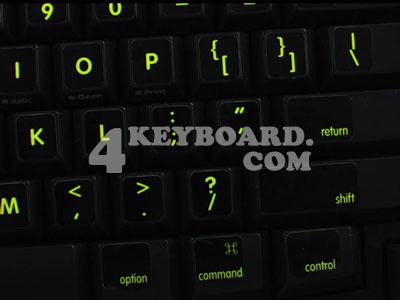 English US Glowing sticker