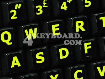 Laptop Computer Keyboard Stickers on English Uk Glowing Fluorescent Keyboard Stickers Are Vibrant  Bright