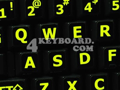 English US Glowing sticker