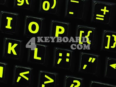 English US Glowing sticker