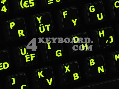 Programmer Dvorak English US Glowing sticker