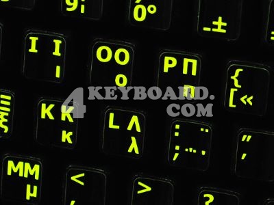 Greek - English US Glowing sticker