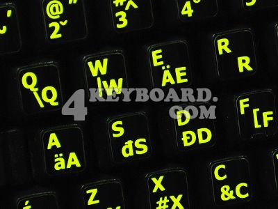 Hungarian - English US Glowing sticker