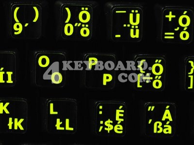 Hungarian - English US Glowing sticker