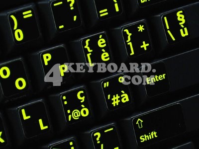 Italian - English US Glowing sticker