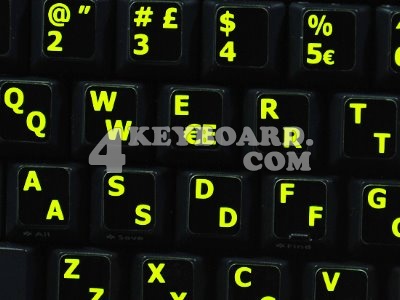 Italian - English US Glowing sticker