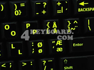 Norwegian - English US Glowing sticker
