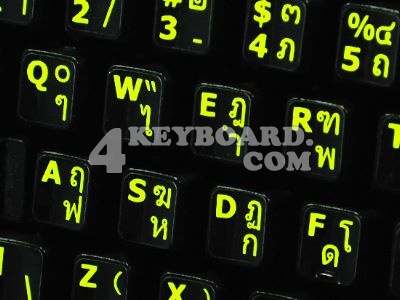 Thai - English US Glowing sticker