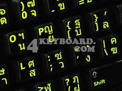 Thai - English US Glowing sticker