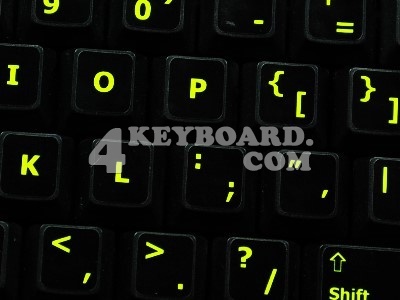 English US Glowing sticker