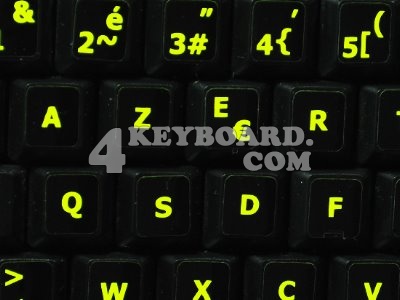 French AZERTY Glowing sticker