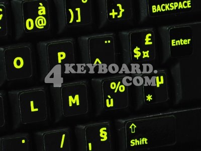 French AZERTY Glowing sticker