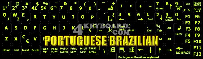 Portuguese Brazilian Glowing sticker
