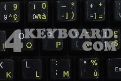French AZERTY keyboard sticker