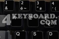 French AZERTY non-transparent keyboard sticker