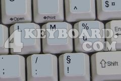 French AZERTY non-transparent keyboard sticker