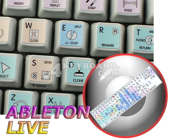 Ableton Live Galaxy series keyboard stickers 12x12 size