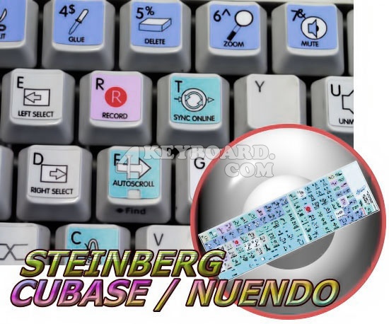 Steinberg Cubase / Nuendo Galaxy series stickers 12x12 size