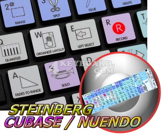 Steinberg Cubase / Nuendo Galaxy series stickers Apple size
